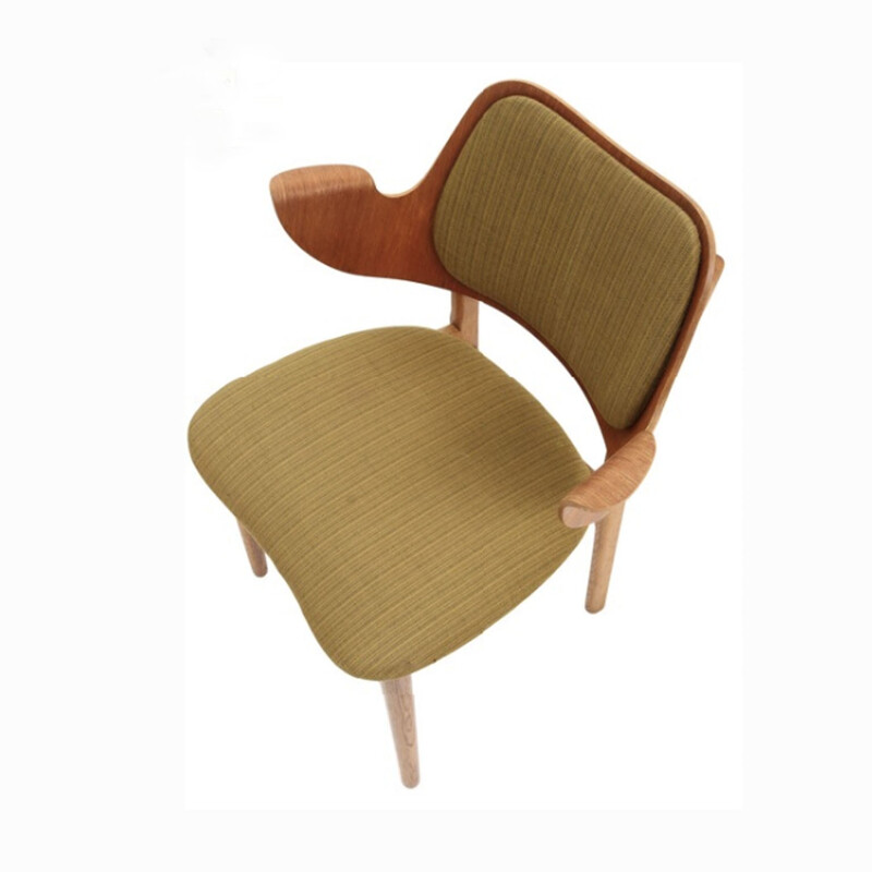 Bramin chair in oakwood and wool, Arne HOVMAND OLSEN - 1950s