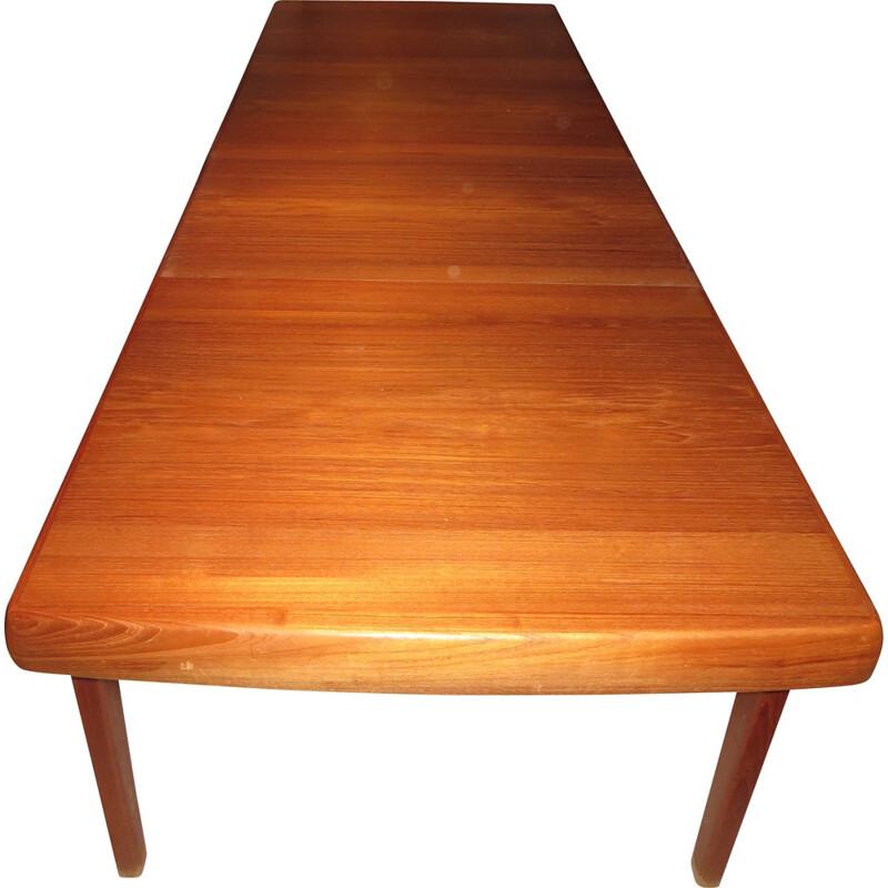 Grande table à repas danoise extensible, Ejvind A.JOHANSSON - 1960