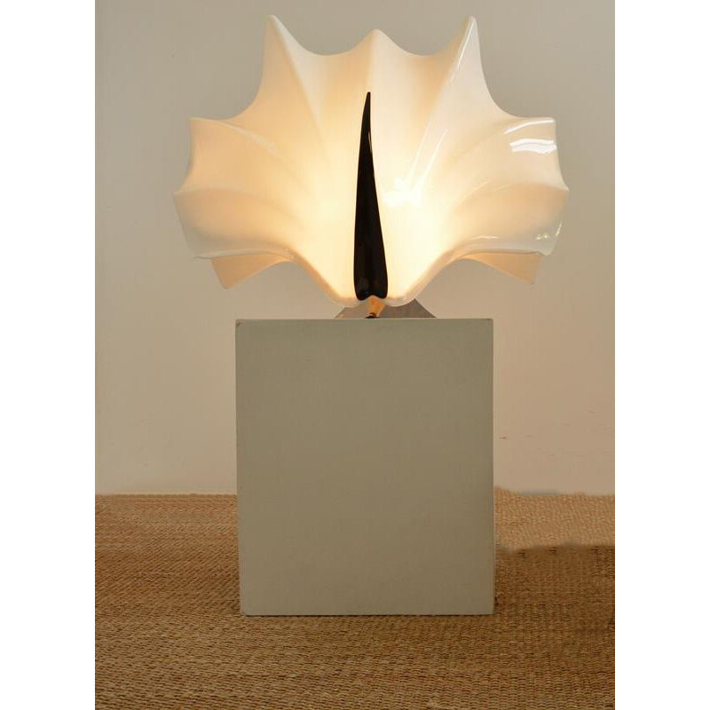 Vintage sculptural lamp by Rougier