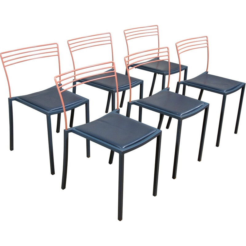 Set of 6 Fermob chairs, Pascal MOURGUE - 1990s