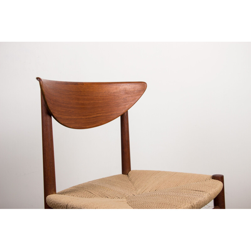 Set van 6 vintage stoelen "316" van Peter Hvidt en Orla Molgaard-Nielsen voor Soborg Mobelfabrik, Denemarken