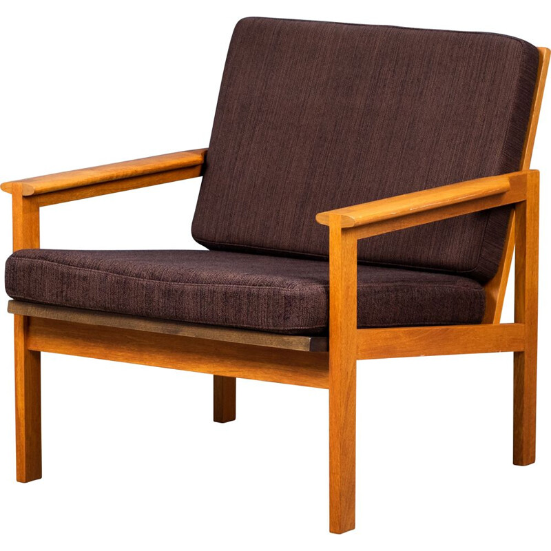 Vintage Capella armchair in teak by Illum Wikkelsø for Niels Eilersen, Denmark 1960s