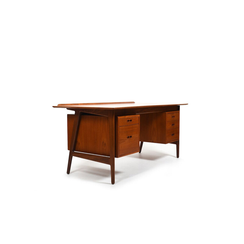 Vintage fine teak desk by Arne Vodder for Vamo Møbelfabrik, Denmark 1960s