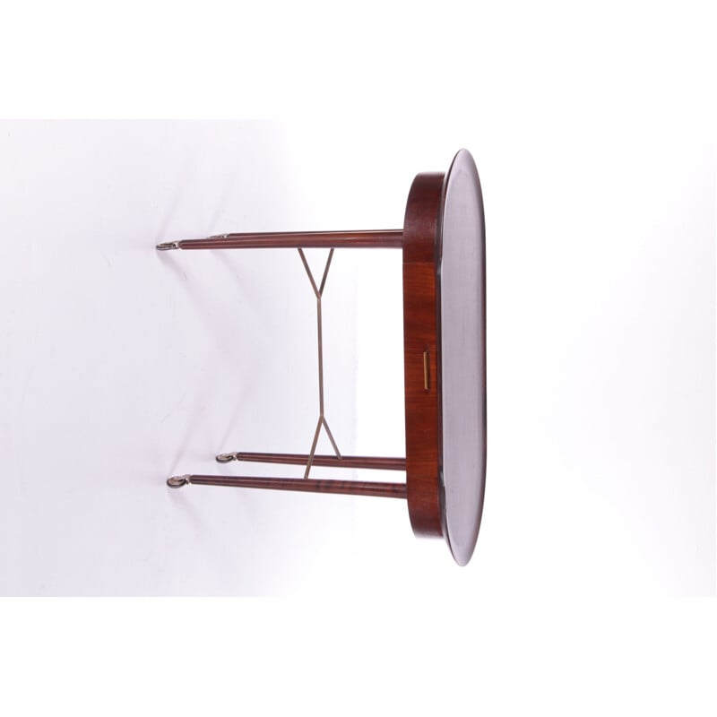 Art Deco vintage side table in mahogany by Abraham Patijn for Zijlstra Joure, 1950s