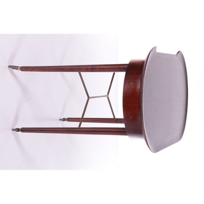 Art Deco vintage side table in mahogany by Abraham Patijn for Zijlstra Joure, 1950s