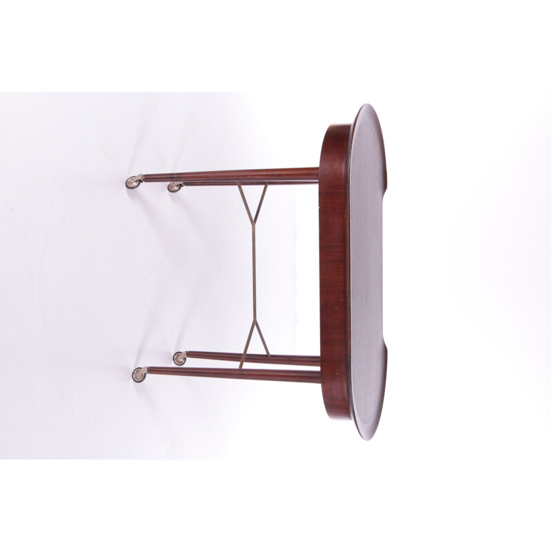 Art Deco vintage side table in mahogany by Abraham Patijn for Zijlstra Joure, 1950s