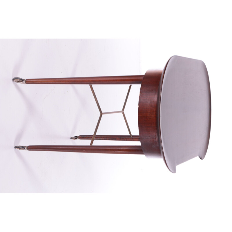 Art Deco vintage side table in mahogany by Abraham Patijn for Zijlstra Joure, 1950s