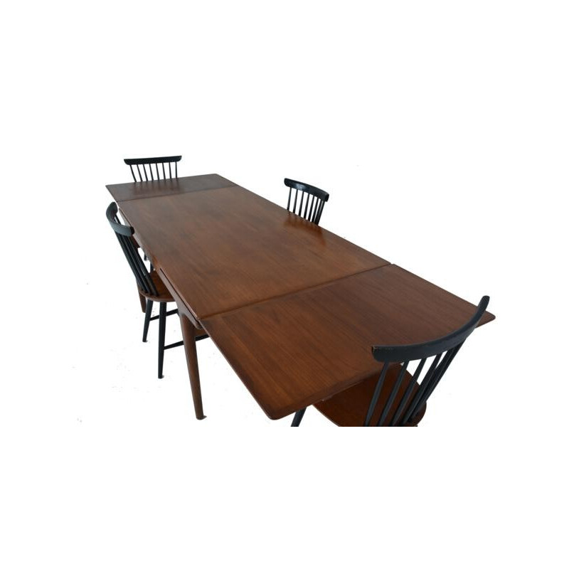 Scandinavian Uldum dining table in teak, Johannes ANDERSEN - 1960s