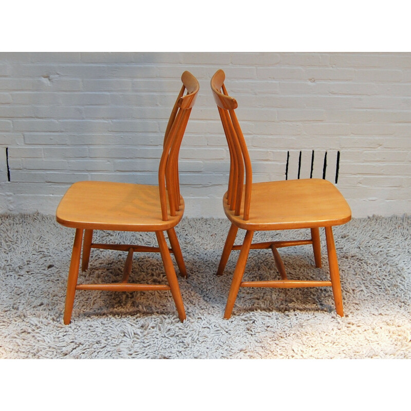 Set of 4 vintage chairs, Bengt AKERBLOM - 1950s