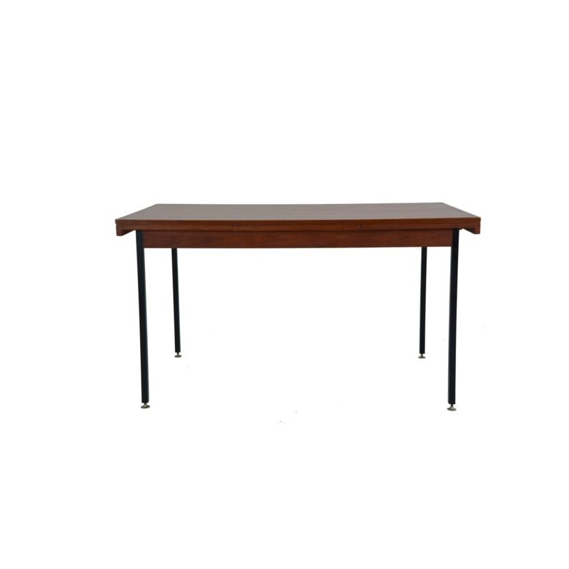 Mid century large extendable dining table in teak - 1960s