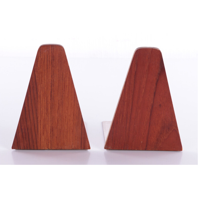 Pair of vintage teak bookends by Kai Kristiansen, Denmark 1960s