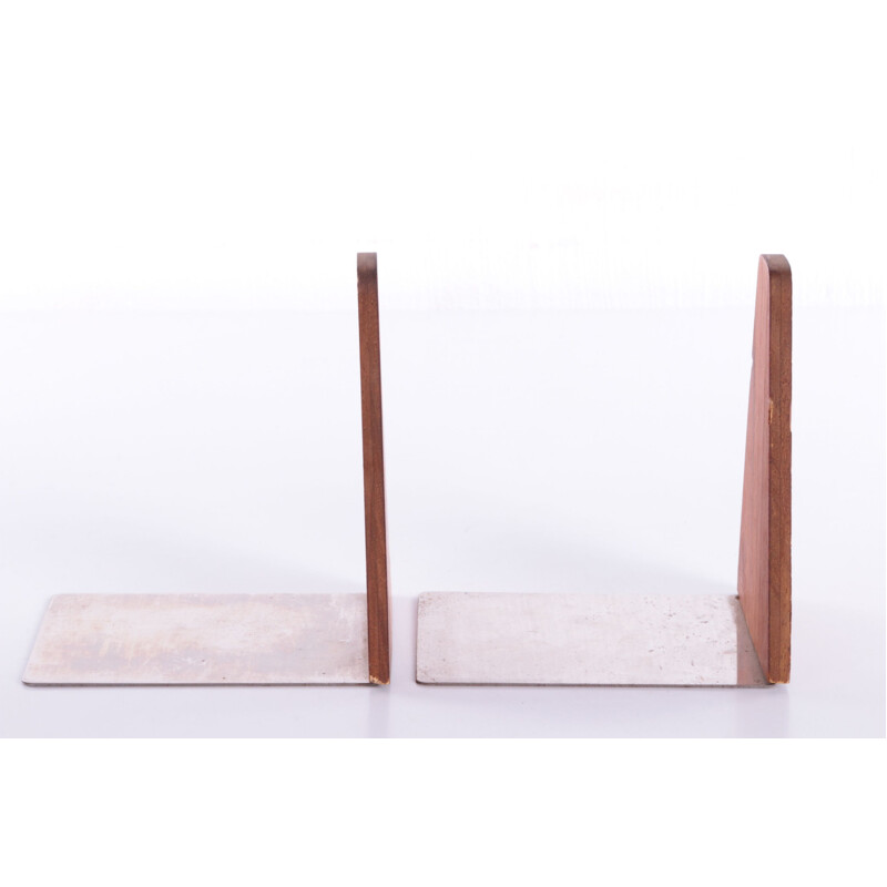 Pair of vintage teak bookends by Kai Kristiansen, Denmark 1960s