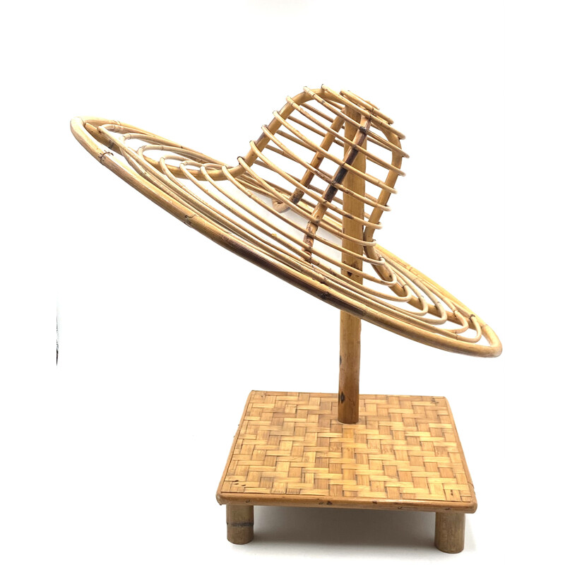 Carrinho de chapéu Vintage "Bambù" de Bonacina, Itália 1970