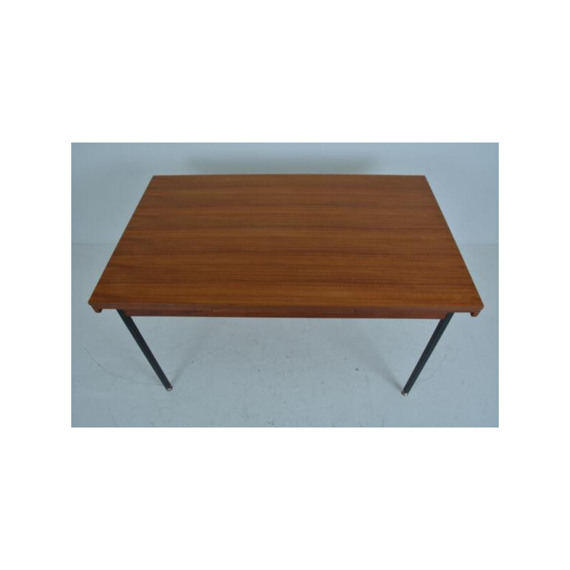 Mid century large extendable dining table in teak - 1960s