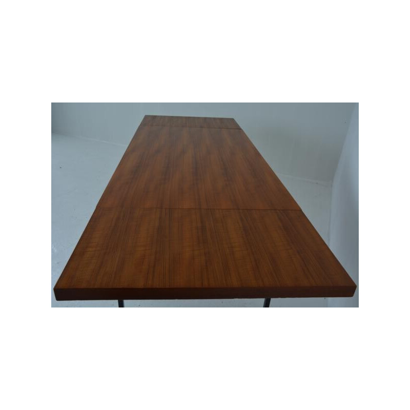 Mid century large extendable dining table in teak - 1960s