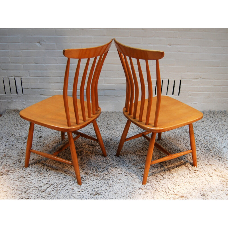 Set of 4 vintage chairs, Bengt AKERBLOM - 1950s