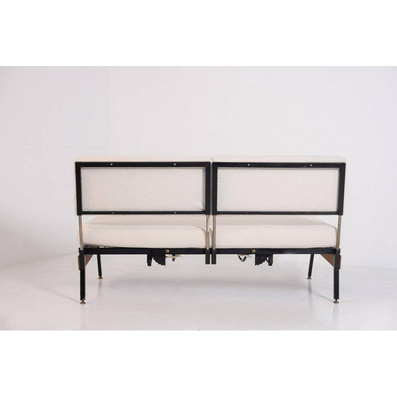 Modular vintage bench in wood by Gigi Radice  