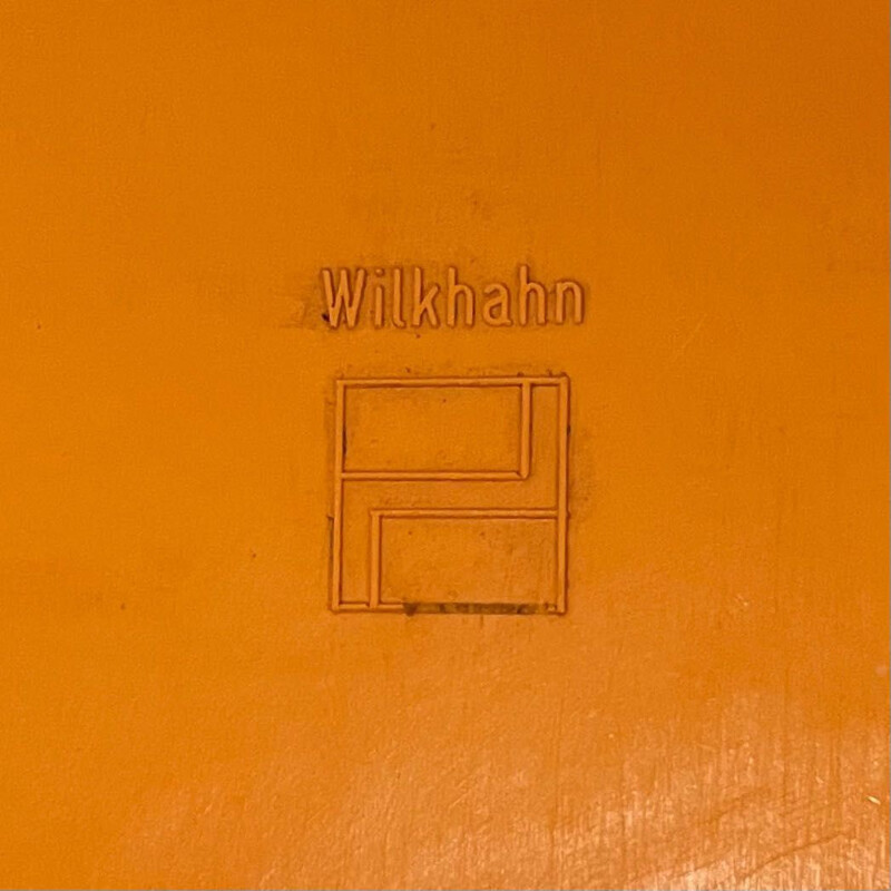 Fauteuil vintage orange de Wilhelm Ritz pour Wilkhahn, Allemagne 1970