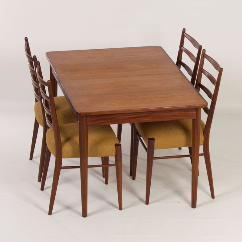 Vintage teak dining set by Cees Braakman for Pastoe, 1960