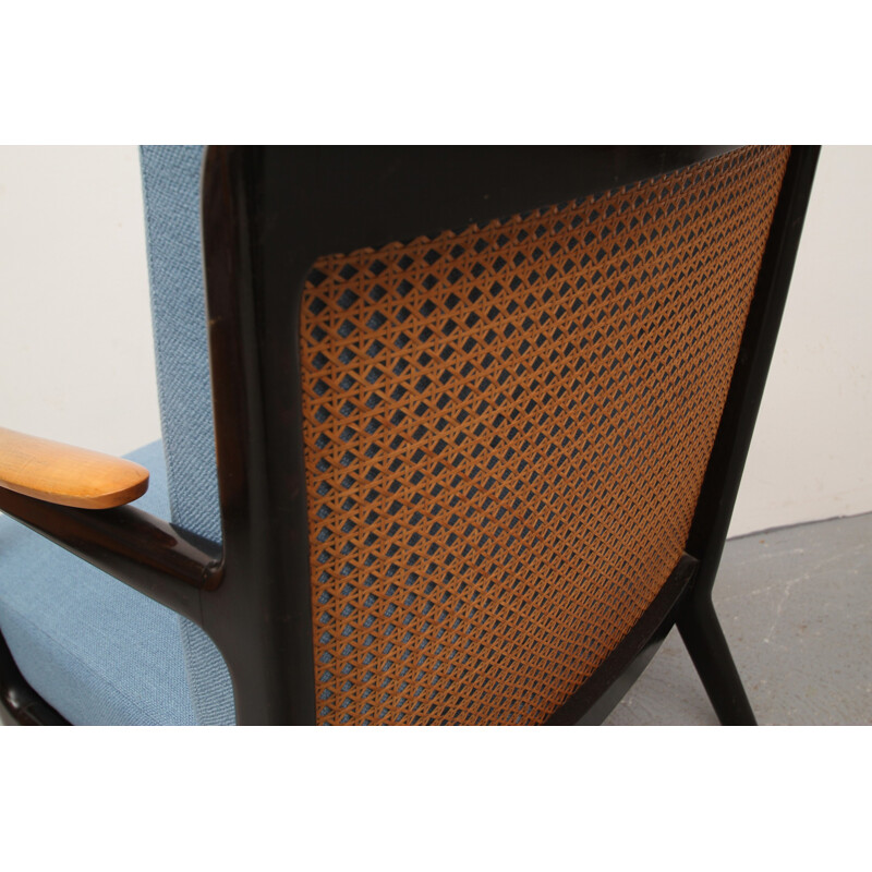 Mid century re-upholstered armchair - 1950s