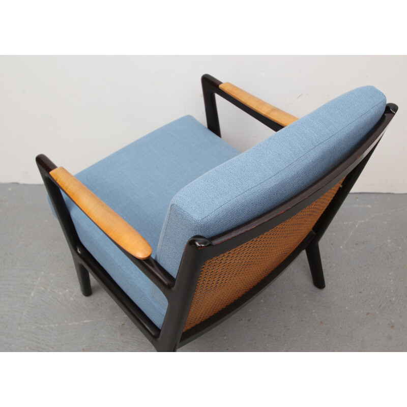 Mid century re-upholstered armchair - 1950s