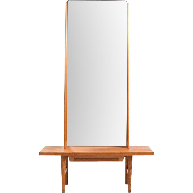 Vintage entry mirror by Kurt Østervig for Emmaboda Möbelfabrik, Sweden 1960s