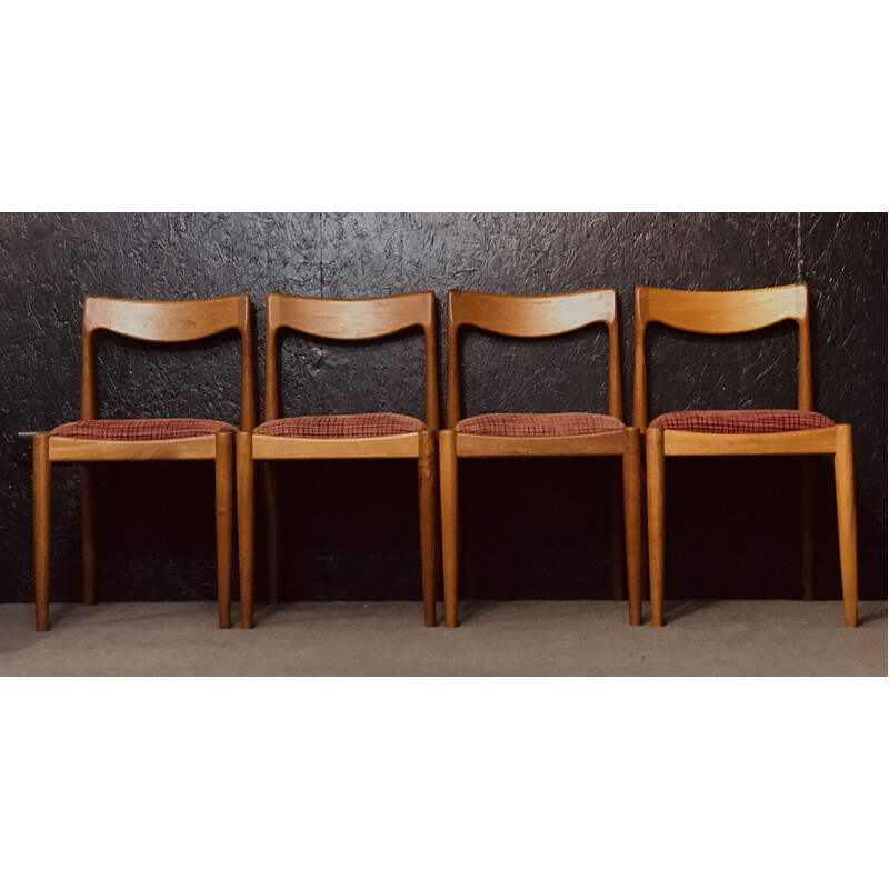 Set of 8 vintage teak chairs by John Herbert, 1960s