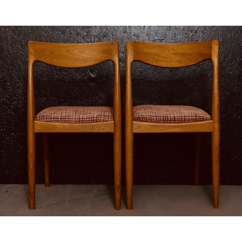 Set of 8 vintage teak chairs by John Herbert, 1960s