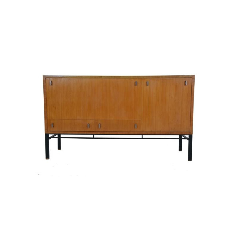 Ash sideboard with drawers and sliding trays, Gerard GUERMONPREZ - 1960s