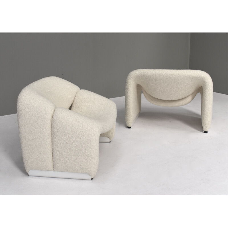 Pair of vintage armchairs F598 Groovy by Pierre Paulin for Artifort, Netherlands 1972