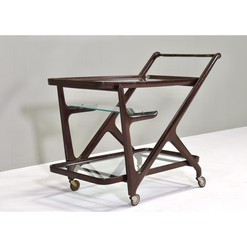 Vintage bar trolley by Cesare Lacca, Italy 1950