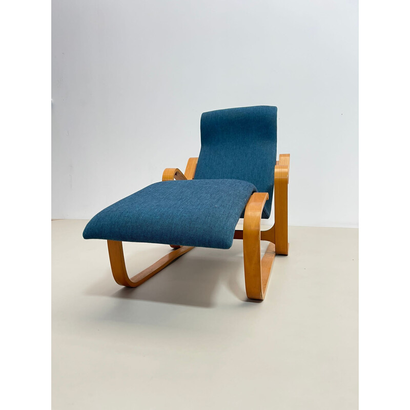 Fauteuil lounge vintage bleue par Marcel Breuer, Hongrie 1950