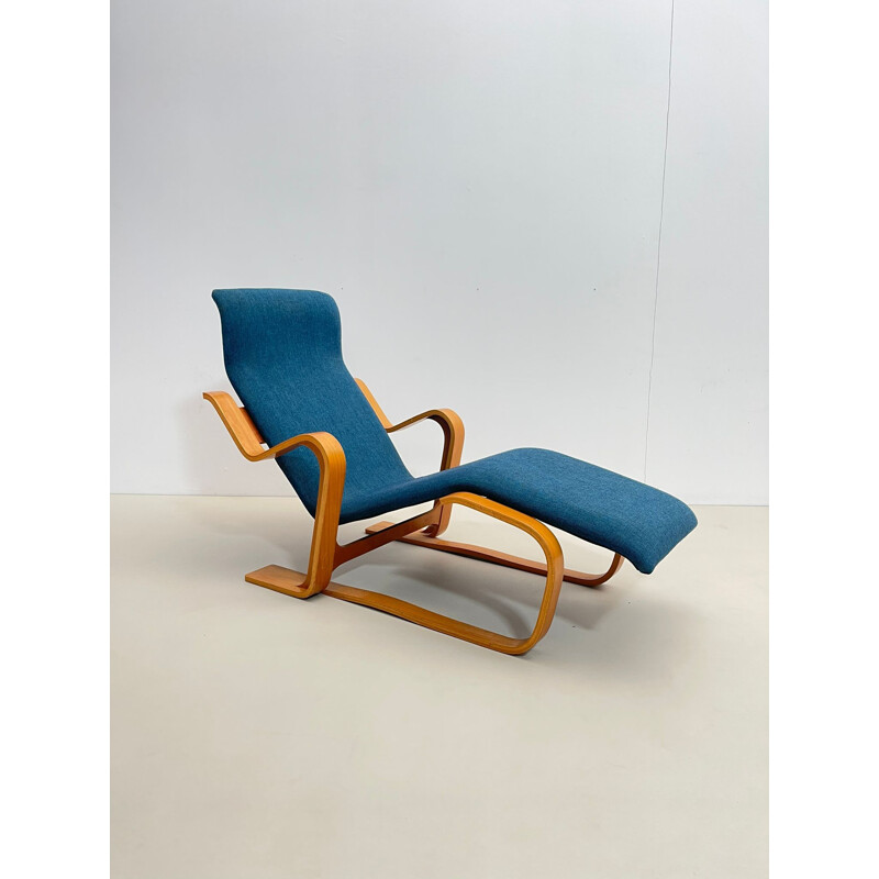Vintage blauwe lounge stoel van Marcel Breuer, Hongarije 1950