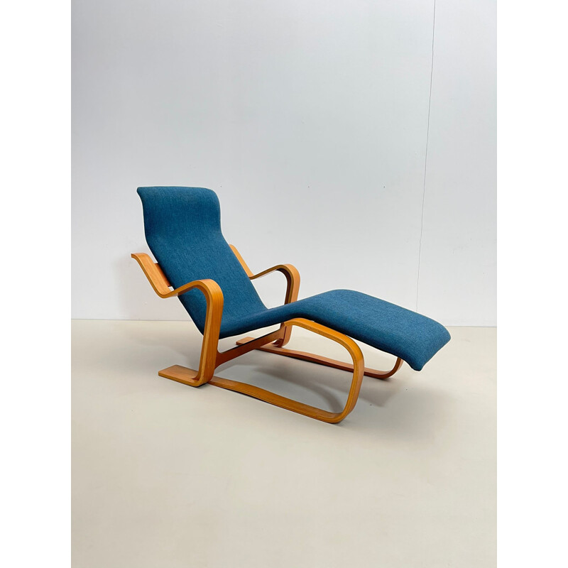 Fauteuil lounge vintage bleue par Marcel Breuer, Hongrie 1950