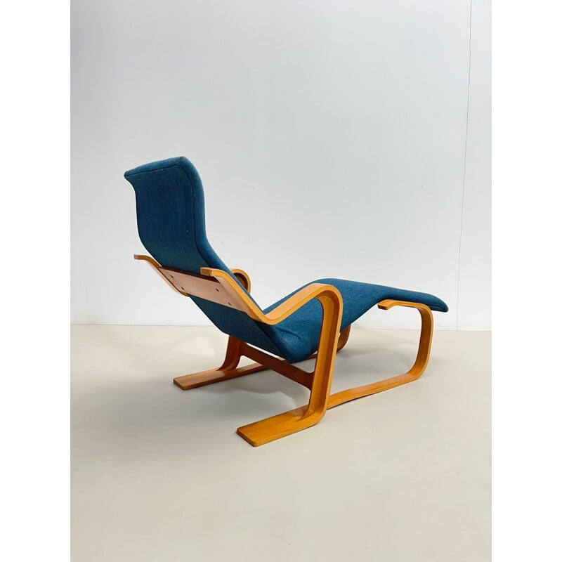 Mid-century blue lounge chair by Marcel Breuer, Hungary 1950s