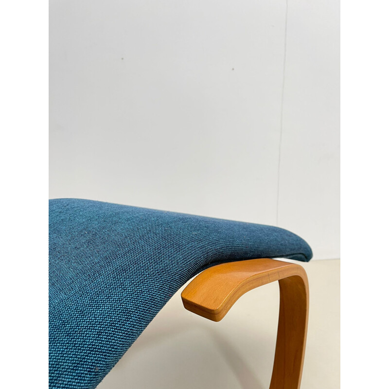 Mid-century blue lounge chair by Marcel Breuer, Hungary 1950s