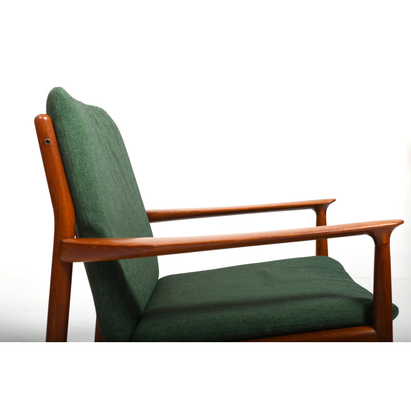 Vintage teakhouten fauteuil model 218 van Grete Jalk voor Glostrup Møbelfabri, Denemarken 1960