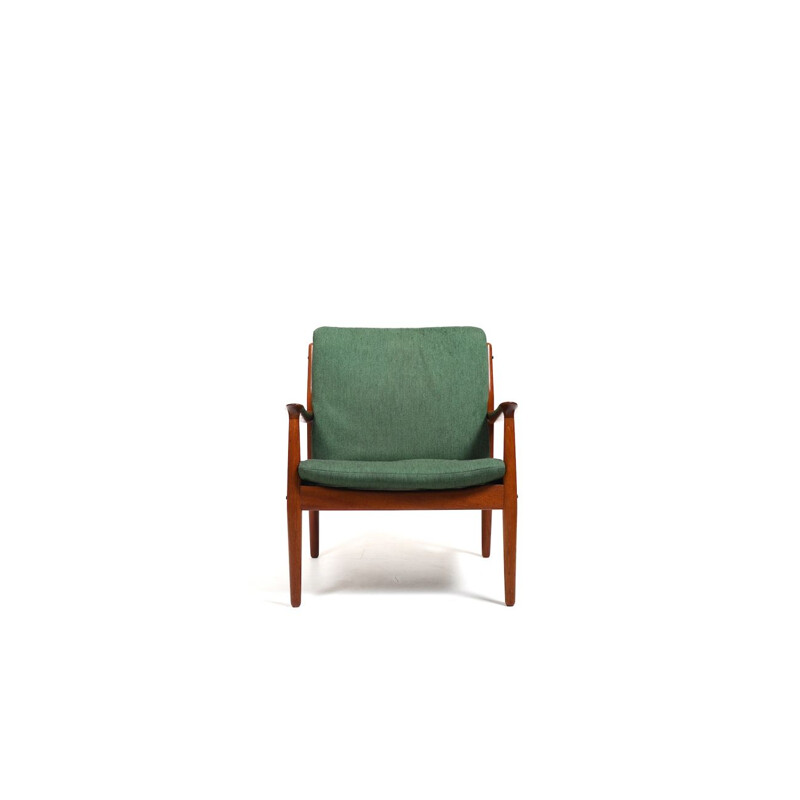 Teak vintage armchair model 218 by Grete Jalk for Glostrup Møbelfabri, Denmark 1960s