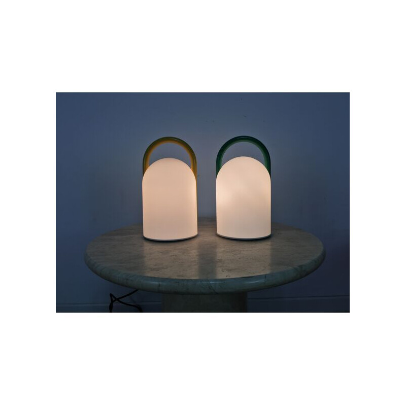 Pair of vintage Tender lamps by Romolo Lanciani for Tronconi, 1980