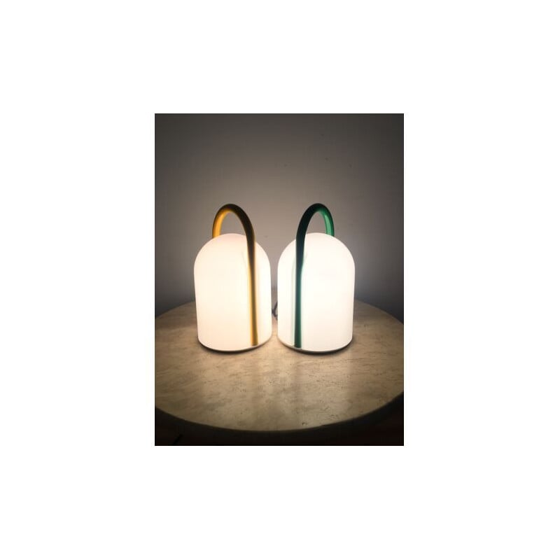 Pair of vintage Tender lamps by Romolo Lanciani for Tronconi, 1980