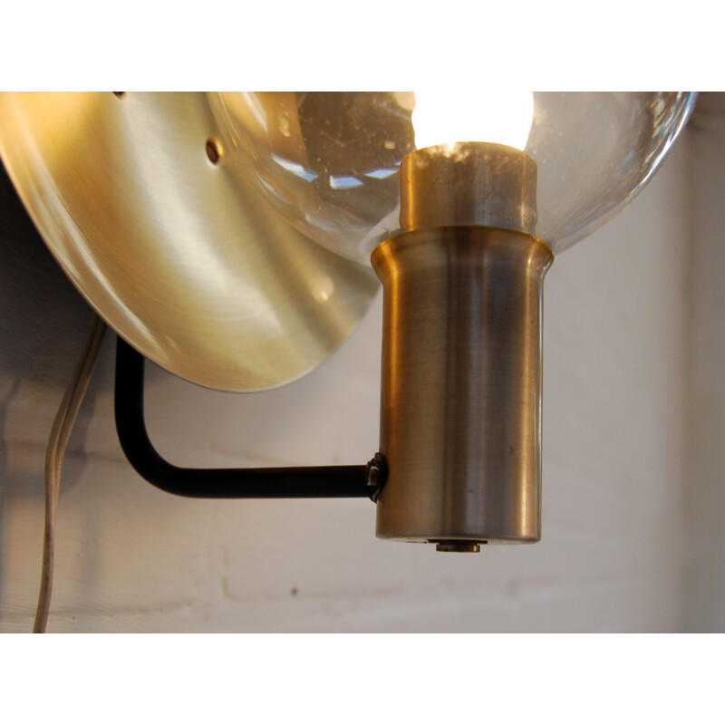 Italian brass wall lamp - 1960s