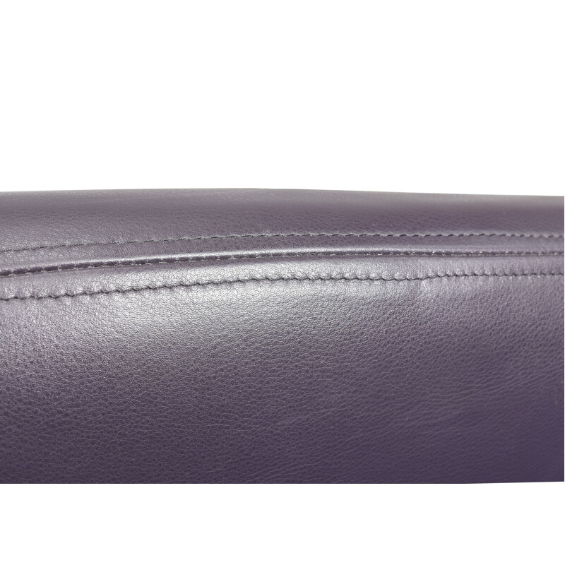 Vintage F598 Groovy armchair in Purple Leather by Pierre Paulin for Artifort, Netherlands 1972