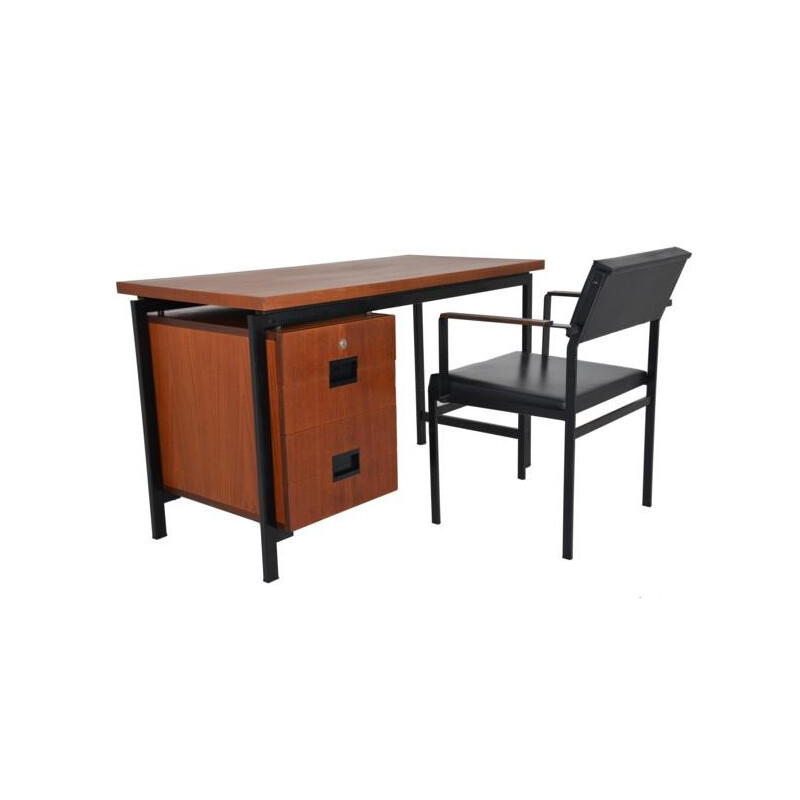 Set of Pastoe desk with its chair, Cess BRAAKMAN - 1960s