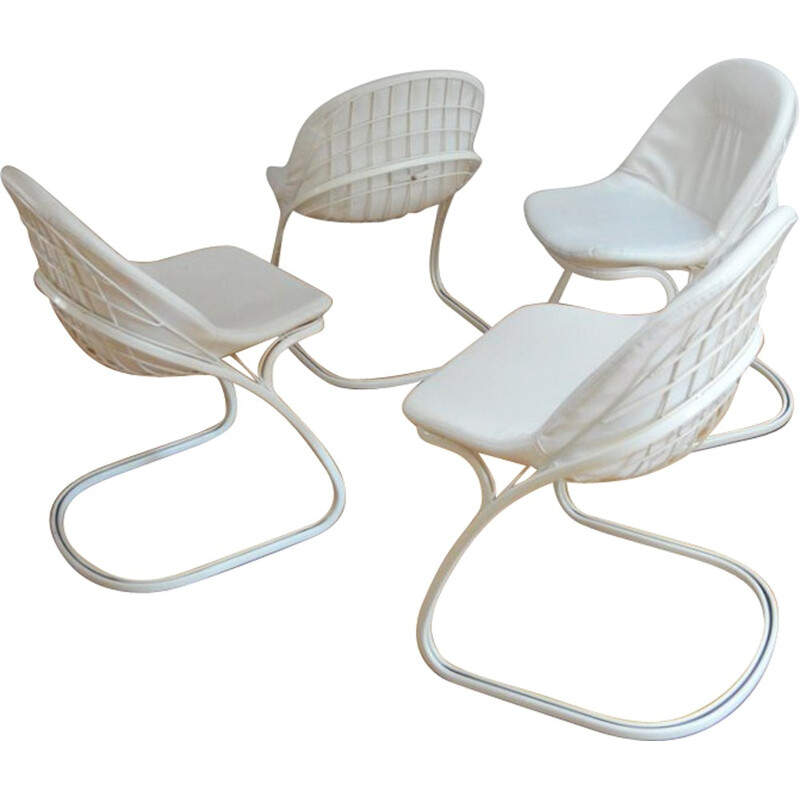 Set of 4 Sabrina chairs, Gastone RINALDI - 1970s