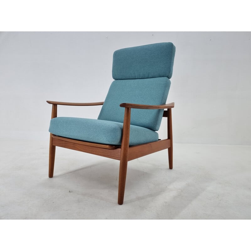 Fauteuil vintage réglable par Arne Vodder pour France & Søn, Danemark 1960