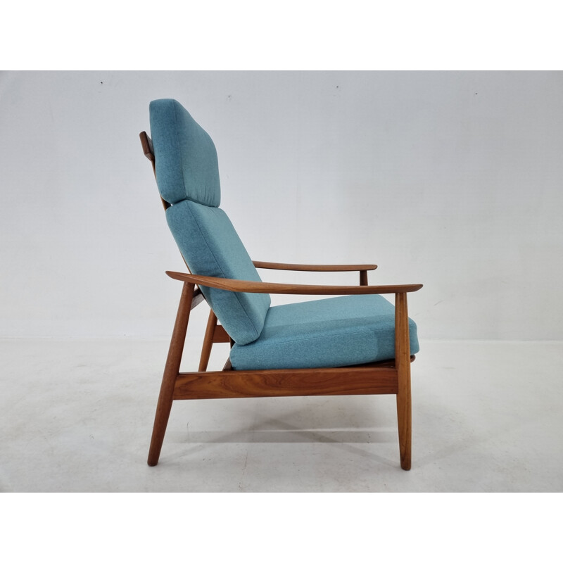 Sillón ajustable vintage de Arne Vodder para Francia