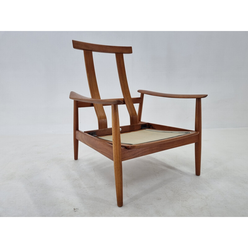 Vintage adjustable armchair by Arne Vodder for France & Søn, Denmark 1960s