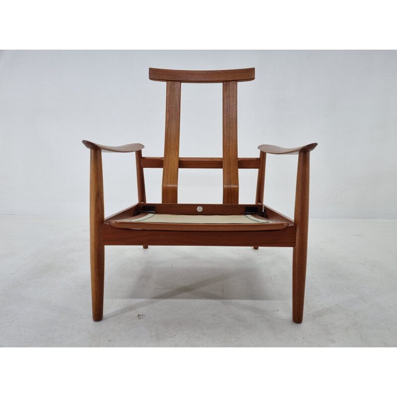 Vintage verstelbare fauteuil van Arne Vodder voor Frankrijk