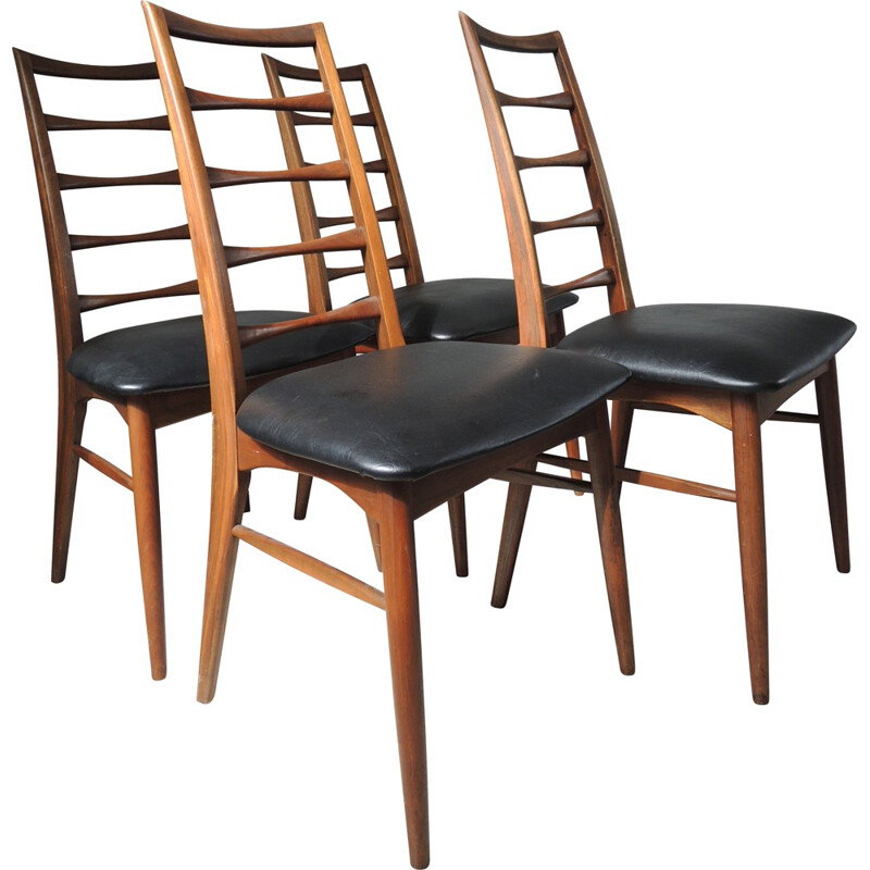 Set of 4 Koefoed Hornslet chairs, Niels KOEFOEDS - 1960s