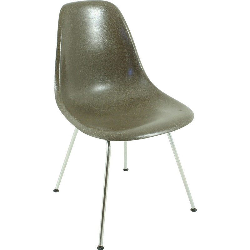 Chocolate brown Herman miller dining chair, Charles & Ray EAMES - 1960s